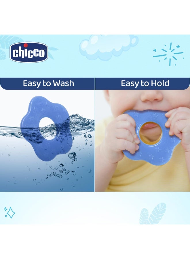 شيكو Chicco Teether Supersoft Star 2M+ 2Pc Blue + Yellow - Image 4